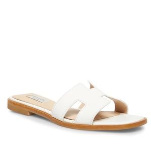 Steve Madden Greece White Leather